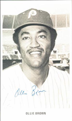 1975 Philadelphia Phillies Photocards #NNO Ollie Brown Front
