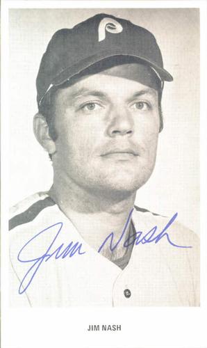 1972 Philadelphia Phillies Photocards #NNO Jim Nash Front
