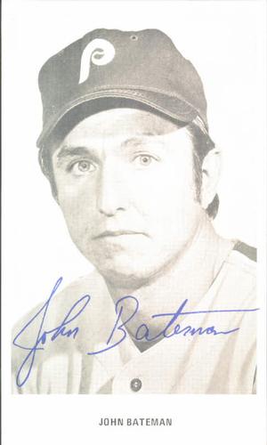 1972 Philadelphia Phillies Photocards #NNO John Bateman Front