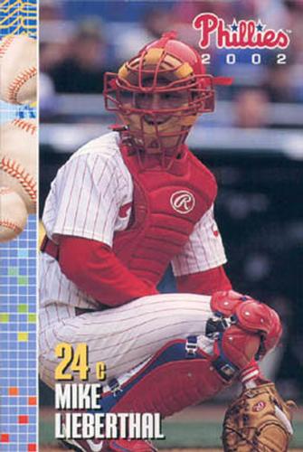 2002 Philadelphia Phillies Photocards #16 Mike Lieberthal Front