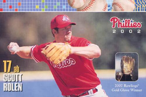 2002 Philadelphia Phillies Photocards #25 Scott Rolen Front
