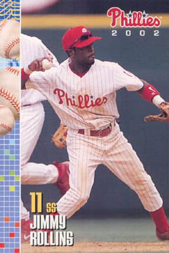 2002 Philadelphia Phillies Photocards #26 Jimmy Rollins Front
