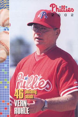 2002 Philadelphia Phillies Photocards #27 Vern Ruhle Front