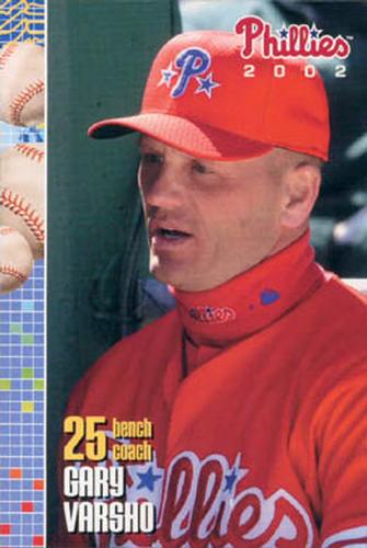 2002 Philadelphia Phillies Photocards #31 Gary Varsho Front