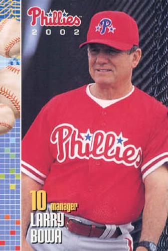 2002 Philadelphia Phillies Photocards #5 Larry Bowa Front