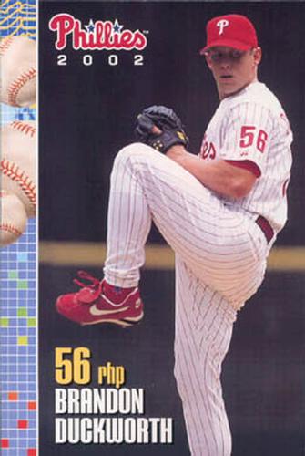 2002 Philadelphia Phillies Photocards #9 Brandon Duckworth Front