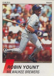 1991 Panini Stickers (Canada) #208 Robin Yount Front