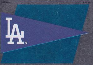 1991 Panini Stickers (Canada) #52 Dodgers Pennant Front
