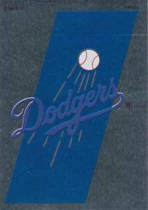 1991 Panini Stickers (Canada) #53 Dodgers Logo Front