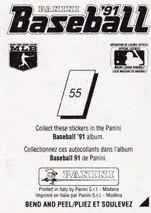 1991 Panini Stickers (Canada) #55 Eddie Murray Back