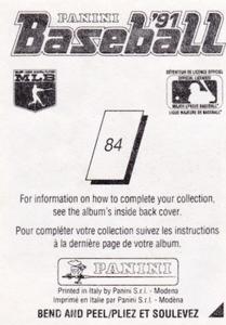 1991 Panini Stickers (Canada) #84 Daryl Boston Back
