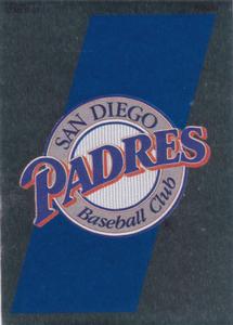 1991 Panini Stickers (Canada) #89 Padres Logo Front