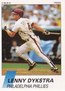 1991 Panini Stickers (Canada) #108 Lenny Dykstra Front