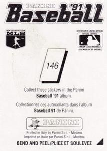 1991 Panini Stickers (Canada) #146 Expos Helmet Back
