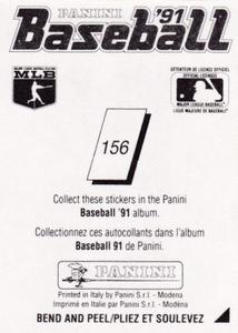 1991 Panini Stickers (Canada) #156 AL Emblem Back