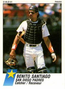 1991 Panini Stickers (Canada) #157 Benito Santiago Front