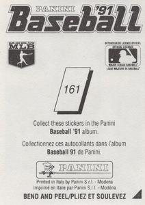 1991 Panini Stickers (Canada) #161 Ozzie Smith Back