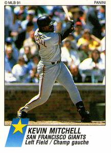 1991 Panini Stickers (Canada) #162 Kevin Mitchell Front