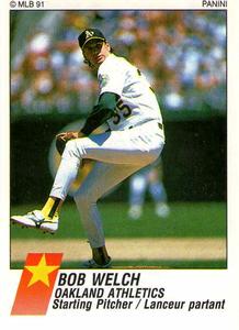 1991 Panini Stickers (Canada) #174 Bob Welch Front