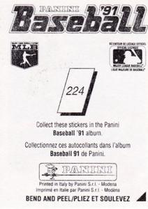 1991 Panini Stickers (Canada) #224 Doug Jones Back