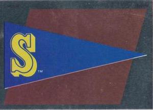 1991 Panini Stickers (Canada) #225 Mariners Pennant Front