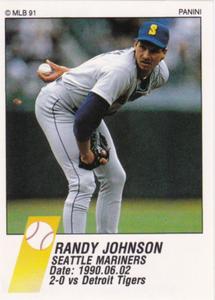 1991 Panini Stickers (Canada) #353 Randy Johnson Front
