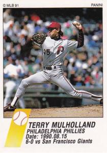 1991 Panini Stickers (Canada) #359 Terry Mulholland Front