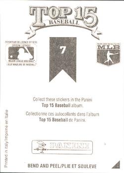 1991 Panini Top 15 (Canada) #7 Rafael Palmeiro Back