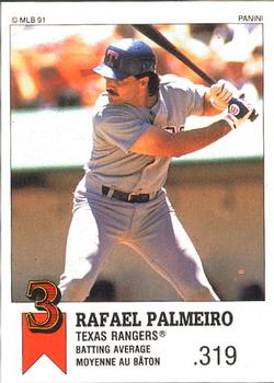 1991 Panini Top 15 (Canada) #7 Rafael Palmeiro Front