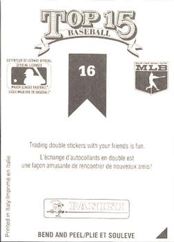 1991 Panini Top 15 (Canada) #16 Fred McGriff Back