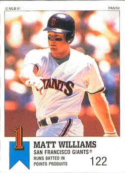 1991 Panini Top 15 (Canada) #17 Matt Williams Front
