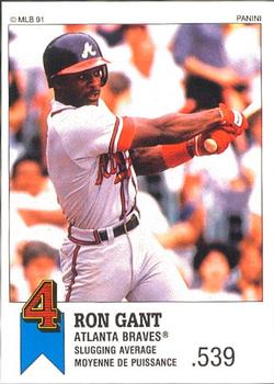 1991 Panini Top 15 (Canada) #36 Ron Gant Front