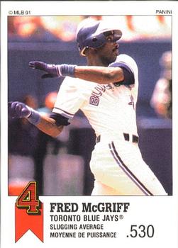 1991 Panini Top 15 (Canada) #40 Fred McGriff Front