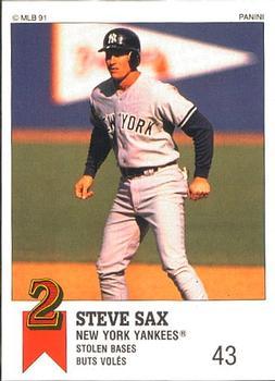 1991 Panini Top 15 (Canada) #46 Steve Sax Front