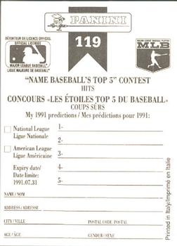 1991 Panini Top 15 (Canada) #119 New York Mets / Most Runs Scored Back