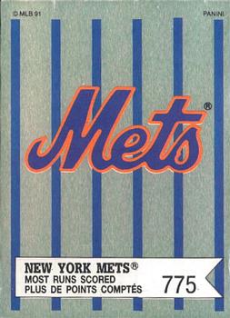 1991 Panini Top 15 (Canada) #119 New York Mets / Most Runs Scored Front
