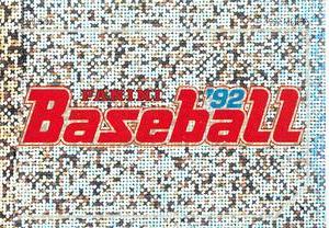 1992 Panini Stickers (Canadian) #1 Panini Baseball 1992 Logo Front
