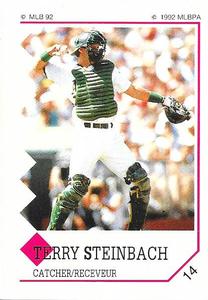 1992 Panini Stickers (Canadian) #14 Terry Steinbach Front