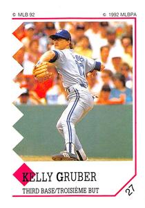 1992 Panini Stickers (Canadian) #27 Kelly Gruber Front