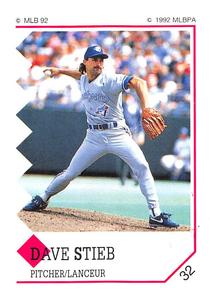 1992 Panini Stickers (Canadian) #32 Dave Stieb Front