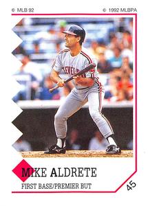 1992 Panini Stickers (Canadian) #45 Mike Aldrete Front