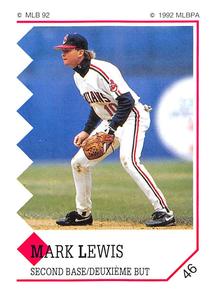 1992 Panini Stickers (Canadian) #46 Mark Lewis Front