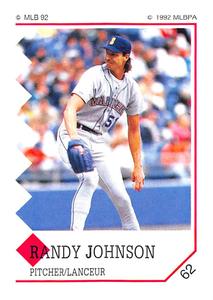 1992 Panini Stickers (Canadian) #62 Randy Johnson Front
