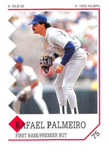 1992 Panini Stickers (Canadian) #75 Rafael Palmeiro Front