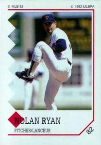 1992 Panini Stickers (Canadian) #82 Nolan Ryan Front