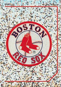 1992 Panini Stickers (Canadian) #93 Red Sox Team Logo Front