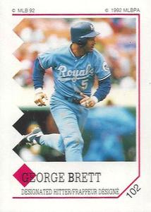 1992 Panini Stickers (Canadian) #102 George Brett Front