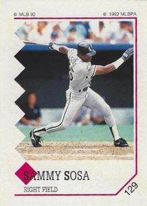 1992 Panini Stickers (Canadian) #129 Sammy Sosa Front