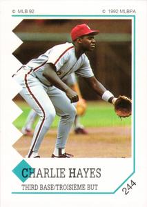 1992 Panini Stickers (Canadian) #244 Charlie Hayes Front