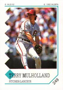 1992 Panini Stickers (Canadian) #249 Terry Mulholland Front
